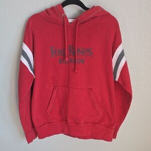 Four Roses Bourbon Vintage Style Red Hoodie - J. America Medium